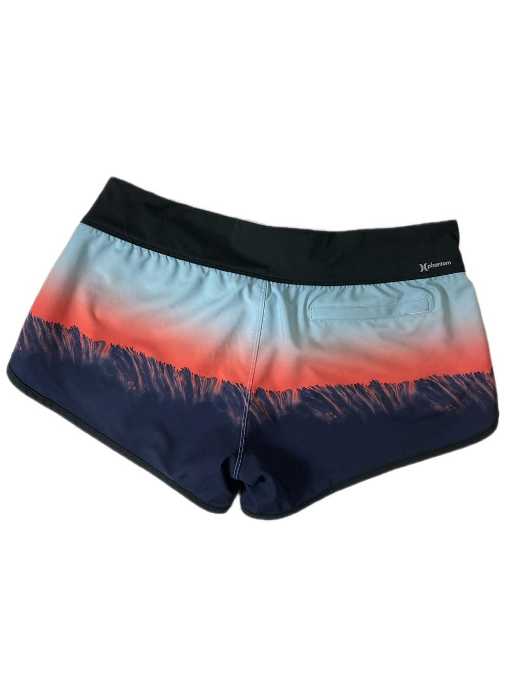 Hurley Women’s Board Shorts Size Large Sunset Ombre Swim Tropical Sunset Shorts - Picture 6 of 11